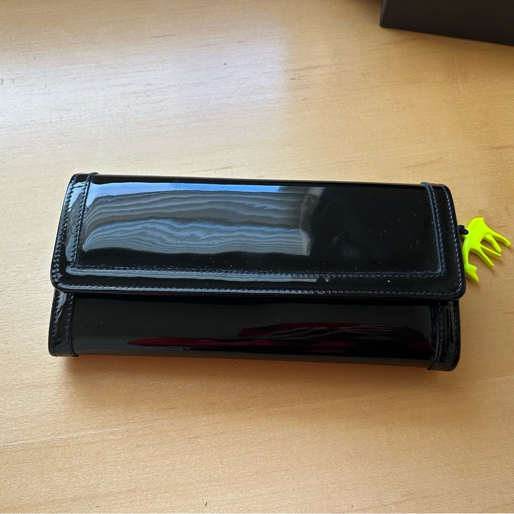 Bally Black Patent Leather Wallet